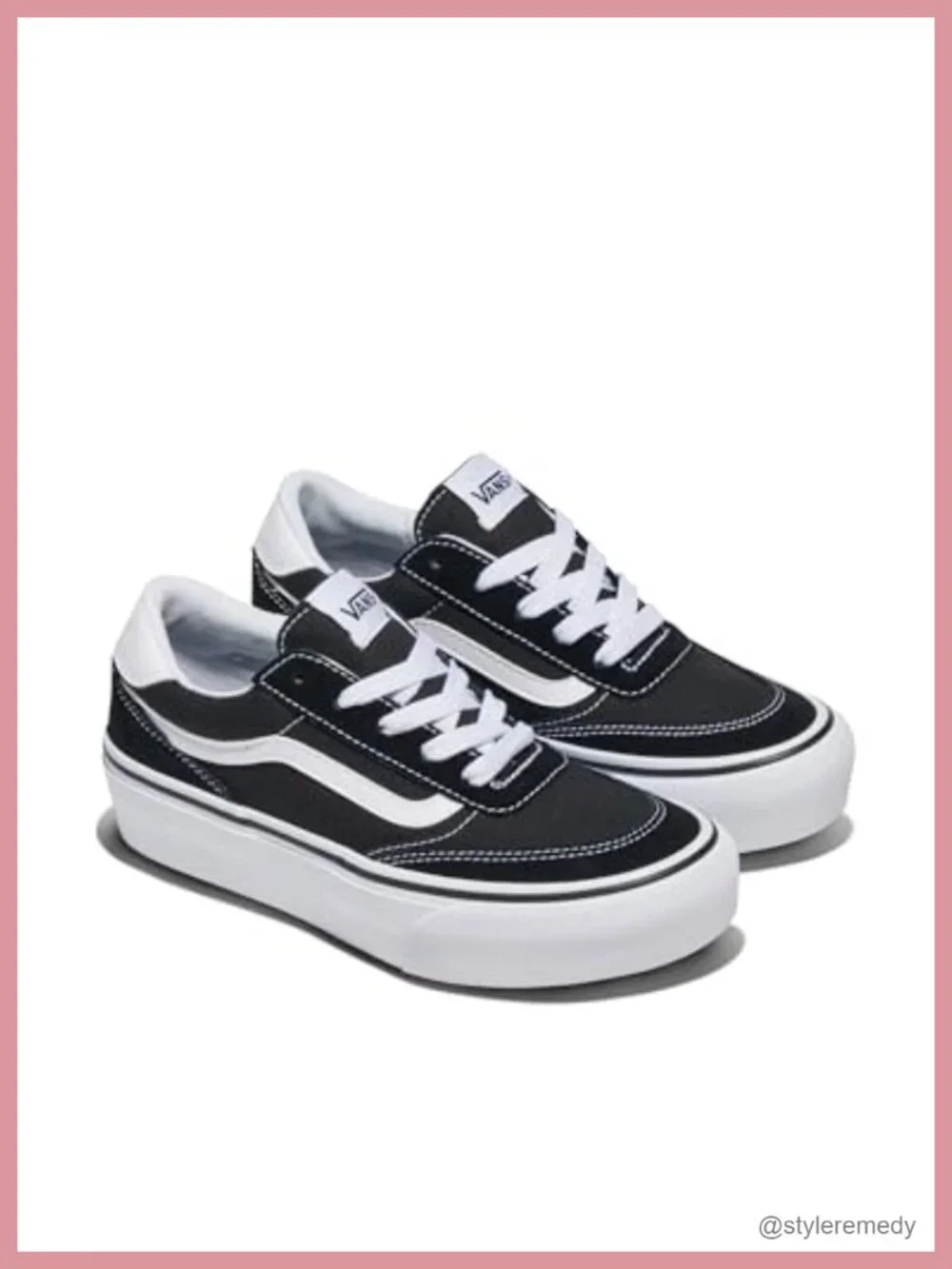 Vans Brooklyn LS Platform Sneakers Chunky Low-Top Leather Casual